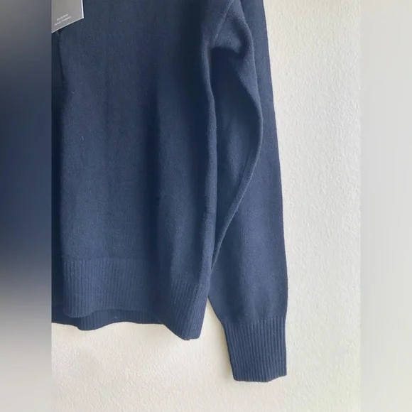 NEW Everlane Women’s Cashmere Polo Black Sweater Size XSmall - Picture 10 of 14